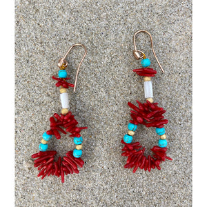 PENDIENTES CORAL BLUE