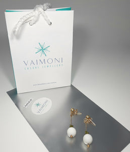 PENDIENTES WHITE DANCING