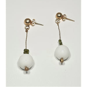 PENDIENTES WHITE DANCING