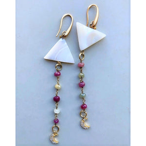 PENDIENTES PINK GALAXY