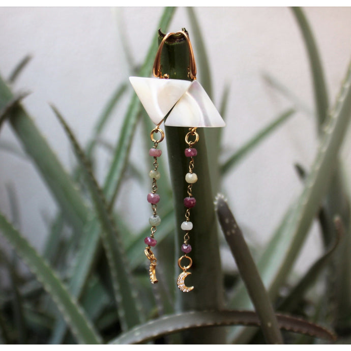 PENDIENTES PINK GALAXY