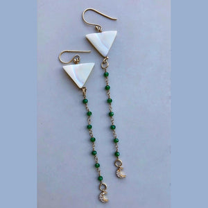 PENDIENTES GREEN GALAXY