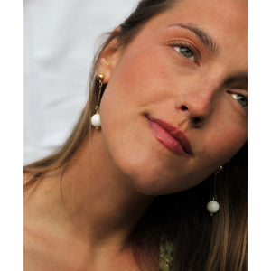 PENDIENTES WHITE DANCING